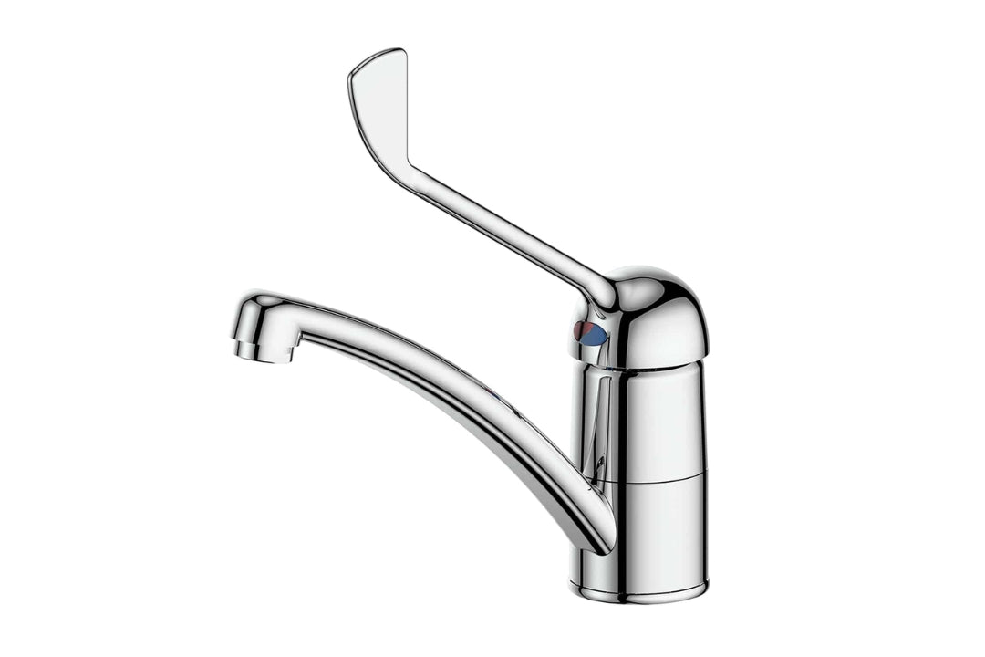 Marketti Blade Healthcare Sink Mixer in Chrome Plate – healthcare-grade sink mixer tap for aged care and commercial projects