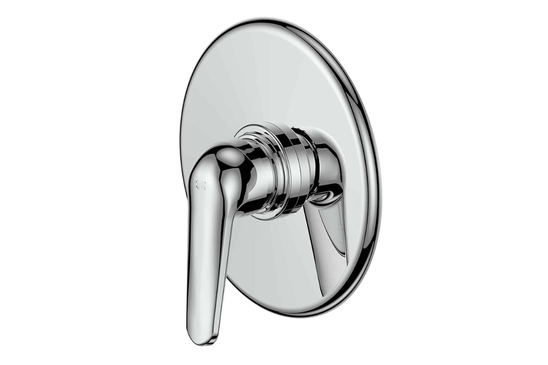 Marketti Blade Retrofit Shower Mixer in Chrome Plate – traditional chrome shower mixer with 194mm faceplate for all-pressure architectural bathrooms.