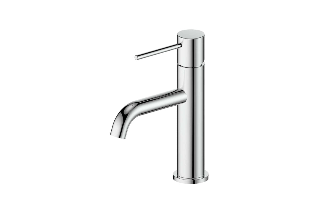 Gisele Basin Mixer in Chrome Plate – chrome basin mixer tap for minimalist architect-designed bathrooms