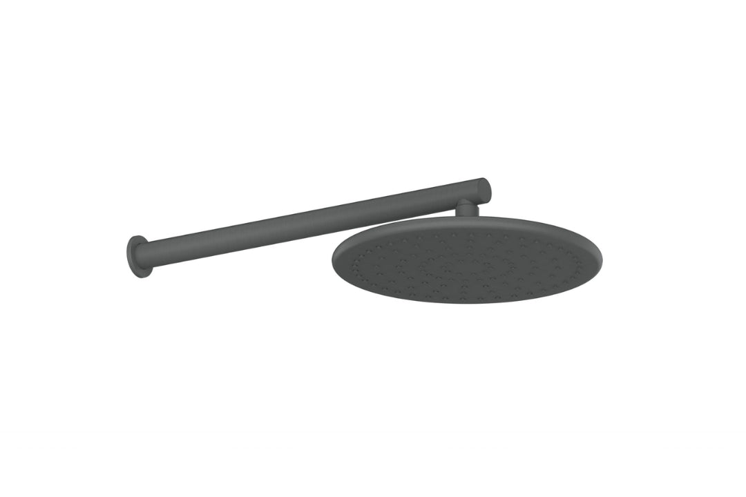 Rocco Wall Shower in Gunmetal – gunmetal wall-mounted shower for designer and industrial-inspired spaces