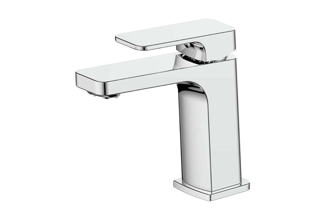 Swept Basin Mixer in Chrome Plate – chrome basin tap with upswept lines for minimalist bathroom spaces