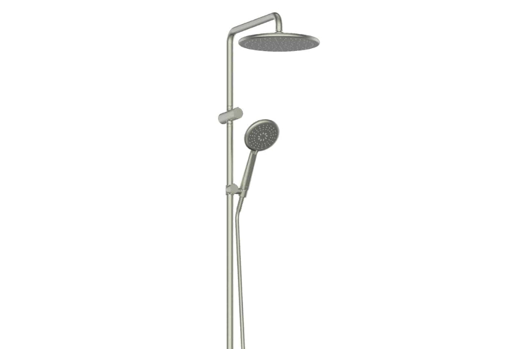 Rocco Twin Rail Shower in Matt Black – matt black designer shower ideal for soft modern bathroom aesthetics