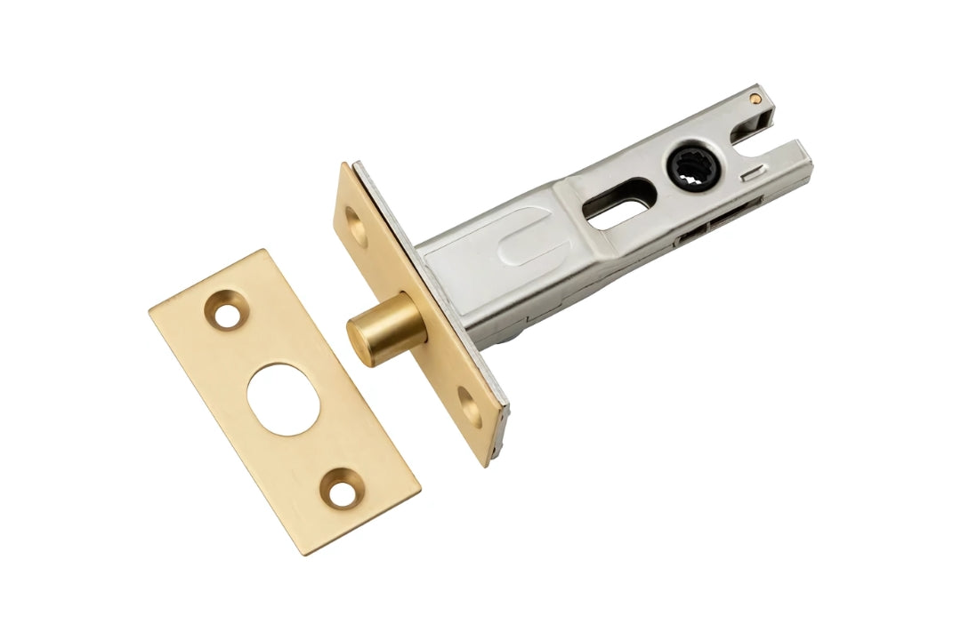 Iver Brushed Brass Privacy Bolt 60mm – Premium privacy bolt for luxury interior doors.