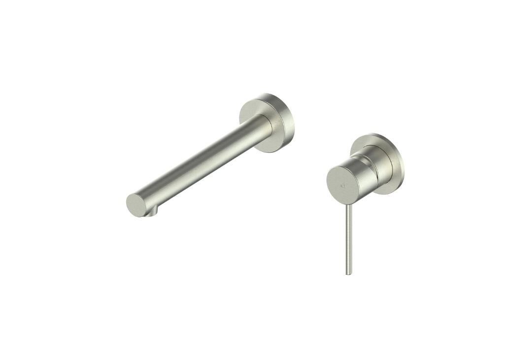 Maci Wall Basin Mixer in Brushed Nickel – brushed nickel wall basin mixer for designer interiors
