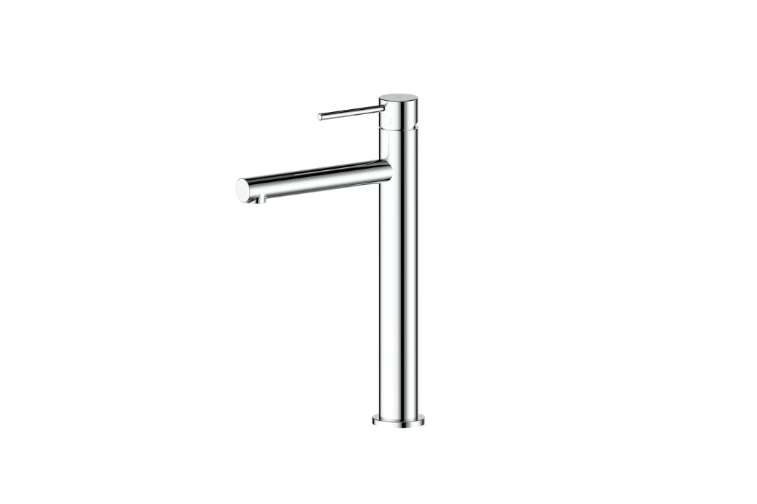 Maci Tower Basin Mixer in Chrome Plate – chrome tower basin mixer with clean lines for designer vanities