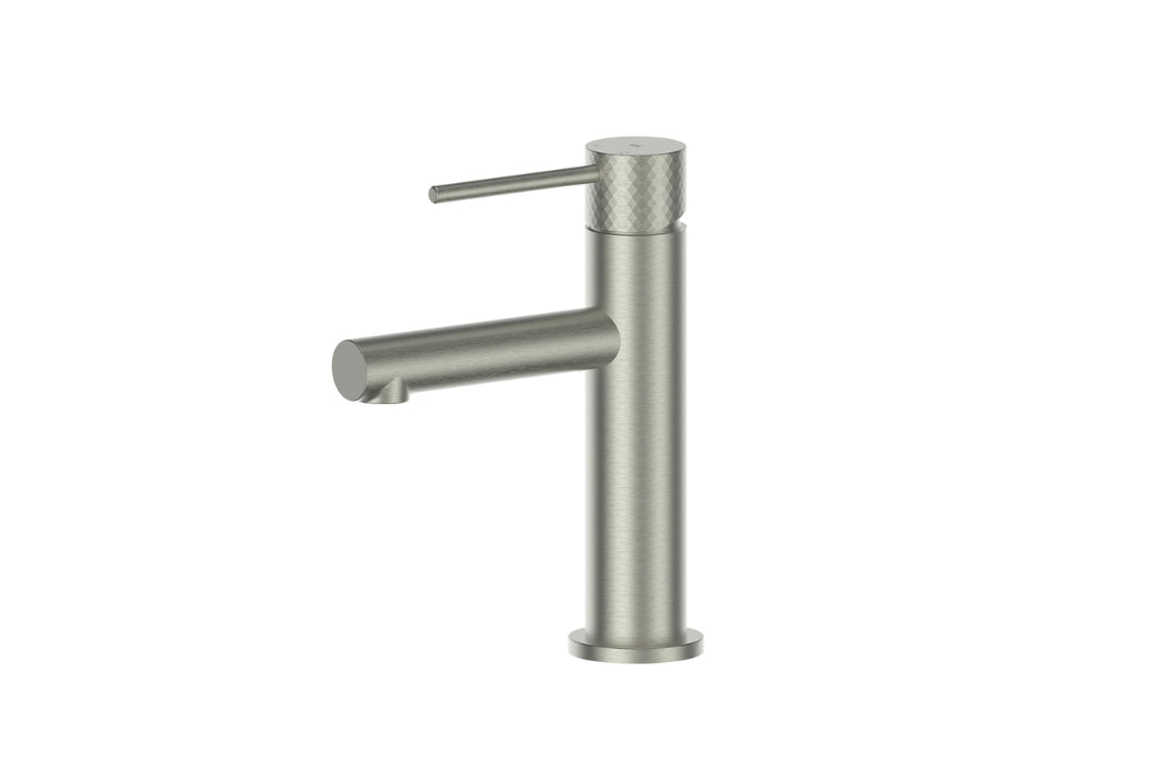 Mika Basin Mixer in Brushed Nickel – brushed nickel mixer tap for contemporary bathroom design