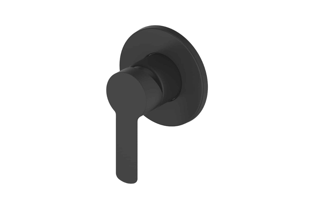 Astro II Shower Mixer Trim Kit in Matt Black – matt black shower trim set for architect-designed luxury bathrooms