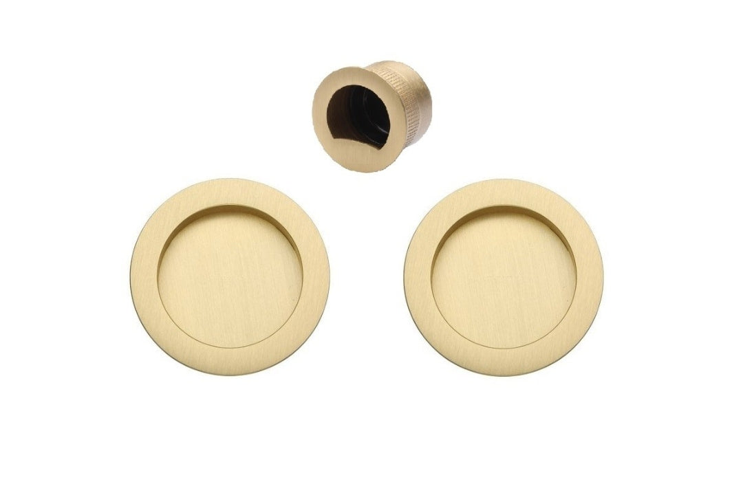 Visca Cavity Sliding Door Kit Satin Brass