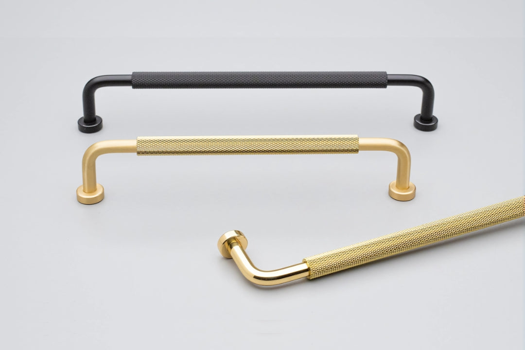 Kethy Bugle Cabinet Handle collection – Knurled pull handle for modern kitchen cabinetry