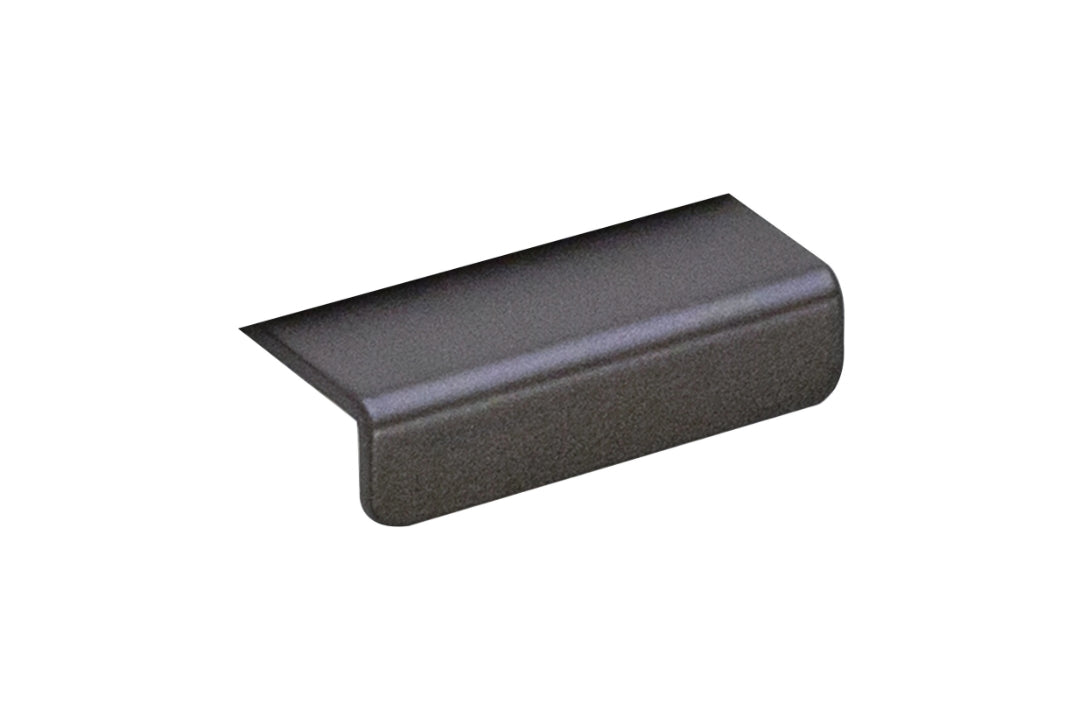 Kethy Modena Matt Graphite Edge Pull DL2132/40A-GRAP – architectural lip pull handle for modern cabinetry and kitchens.