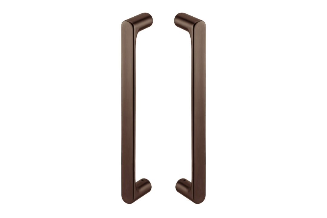 Product picture of the JNF Yokohama Titanium Chocolate PVD Pull Handle Pair IN.07.177.TCH on a white background.