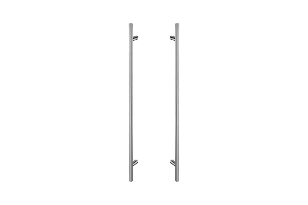 Product image of the IN.07.286.D.20.550 Monza Pull Handle Stainless Steel 550mm Pair on a white background.