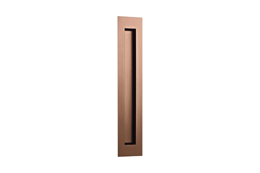 Product image of the Titanium Copper Flush Pull 300mm on a white background.