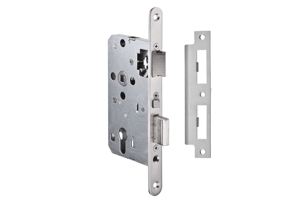 The JNF Anti Panic DIN 55mm BS Euro Mortice Lock IN.20.789 on a white background.