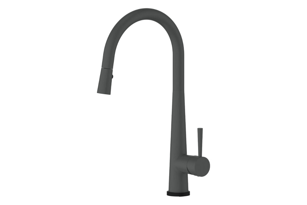 Galiano KONTACT® Sink Mixer in Gunmetal – dual-spray pull-down mixer tap for modern kitchens