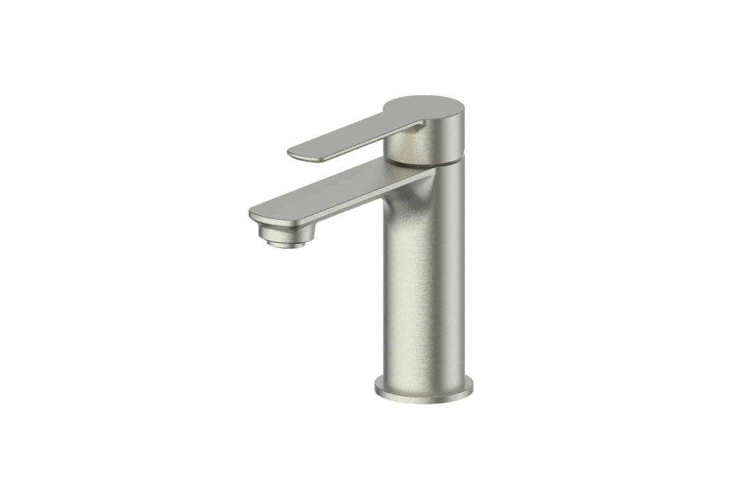Astro II Basin Mixer in Brushed Nickel – brushed nickel tapware for modern bathroom vanities