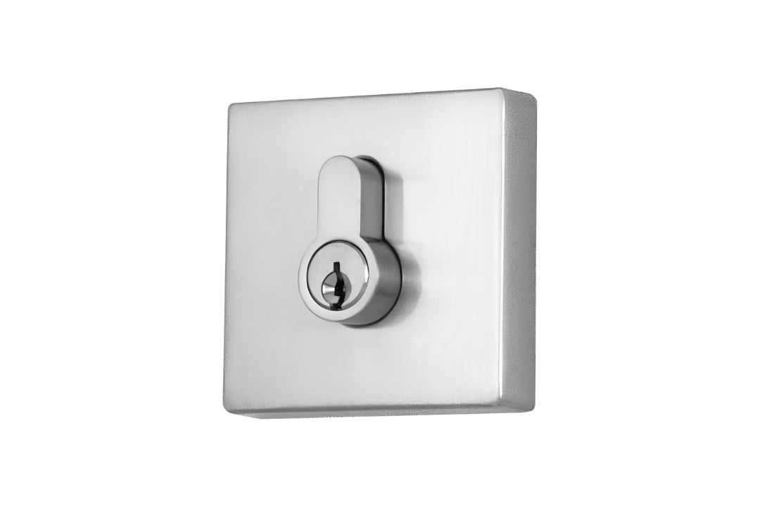 Product picture of the Chrome Plate Nidus Lonsdale Square Eurobolt Double Cylinder 63x63mm.