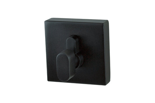 Image of the Matt Black Nidus Lonsdale Square Eurobolt Single Cylinder 63x63mm.