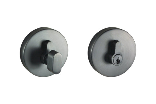 Image of the Graphite Grey Nidus Round Eurobolt Single Cylinder.