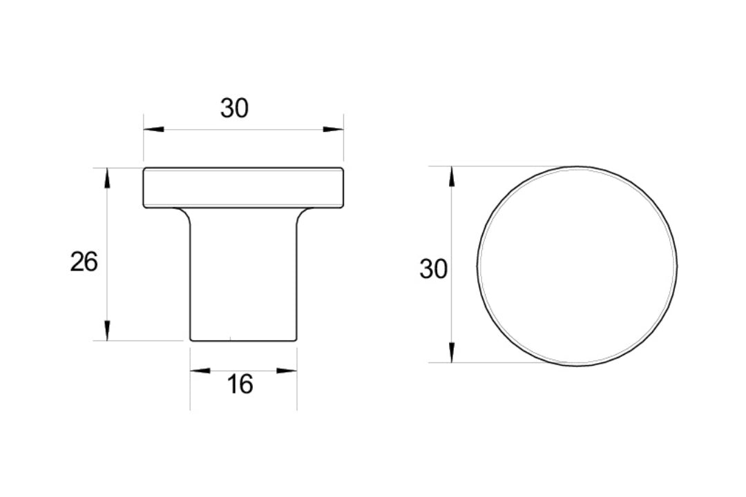kethy-bell-cabinet-knob-30mm-specification image.