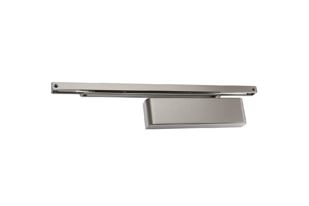 Product picture of the Zanda Door Closer Slide Arm Graphite Nickel | TS.9205.SRSA.GN on a white background.
