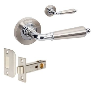 Zanda Oxford Door Lever Handle on Round Rose