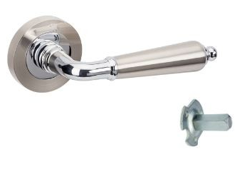 Zanda Oxford Door Lever Handle on Round Rose