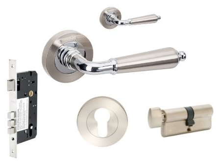Zanda Oxford Door Lever Handle on Round Rose