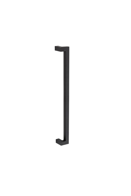 Offset Matt Black Pull Handle Pair
