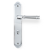 Apollo Design Tuscany Door Handle on Traditional Plate Chrome Plate