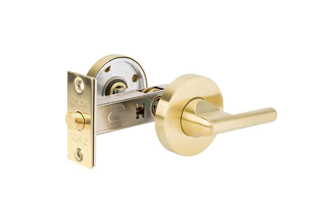 Product picture of the 10421.SB Disabled Compliant Privacy Turn in Satin Brass on a white background.