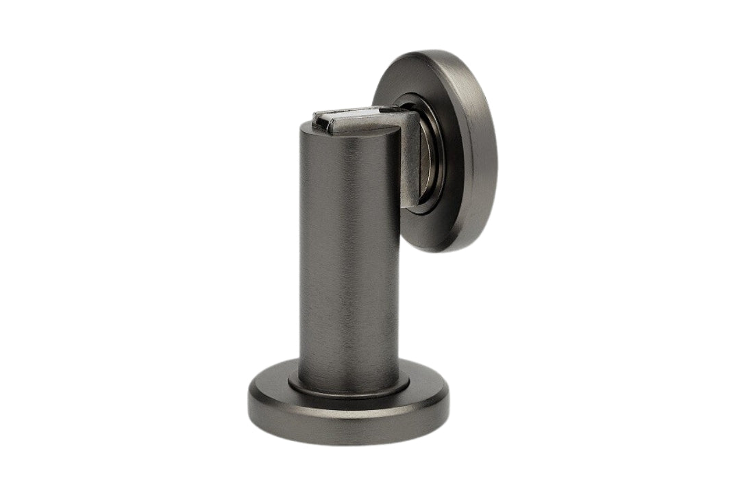 Product image of the Gun Metal Grey Magnetic Door Stop on a white background.