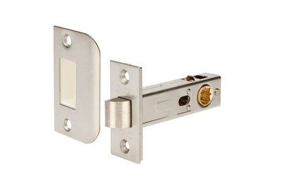 Product picture of the Zanda Tubular Latch 60mm Backset Stainless Steel 1131.SS on a white background.