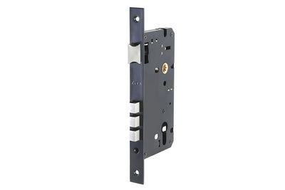 Zanda Euro Mortice Lock in Matt Black – sleek black mortice lock for contemporary interiors.