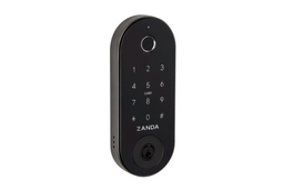 Product picture of the Zanda Stealth Smart Lock Deadbolt 60mm Graphite Nickel 1320.GN on a white background.