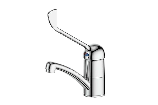 Marketti Blade Healthcare Swivel Basin Mixer in Chrome Plate – healthcare-grade chrome basin mixer for medical and aged care environments
