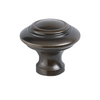 Product picture of the Apollo Design Tuscany Cabinet Knob 32mm Antique Brass on a white background.