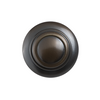 Top view image of the Apollo Design Tuscany Cabinet Knob 32mm Antique Brass on a white background.