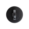 Product picture of the Apollo Design Traditional Privacy Turn Round 50mm Matt Black on a white background.