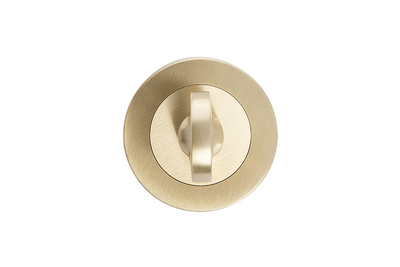 Product picture of the Apollo Design Traditional Privacy Turn Round 50mm Satin Brass on a white background.