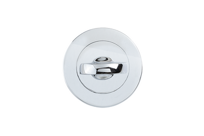 Product picture of the Apollo Design Traditional Privacy Turn Round 50mm Chrome Plate on a white background.