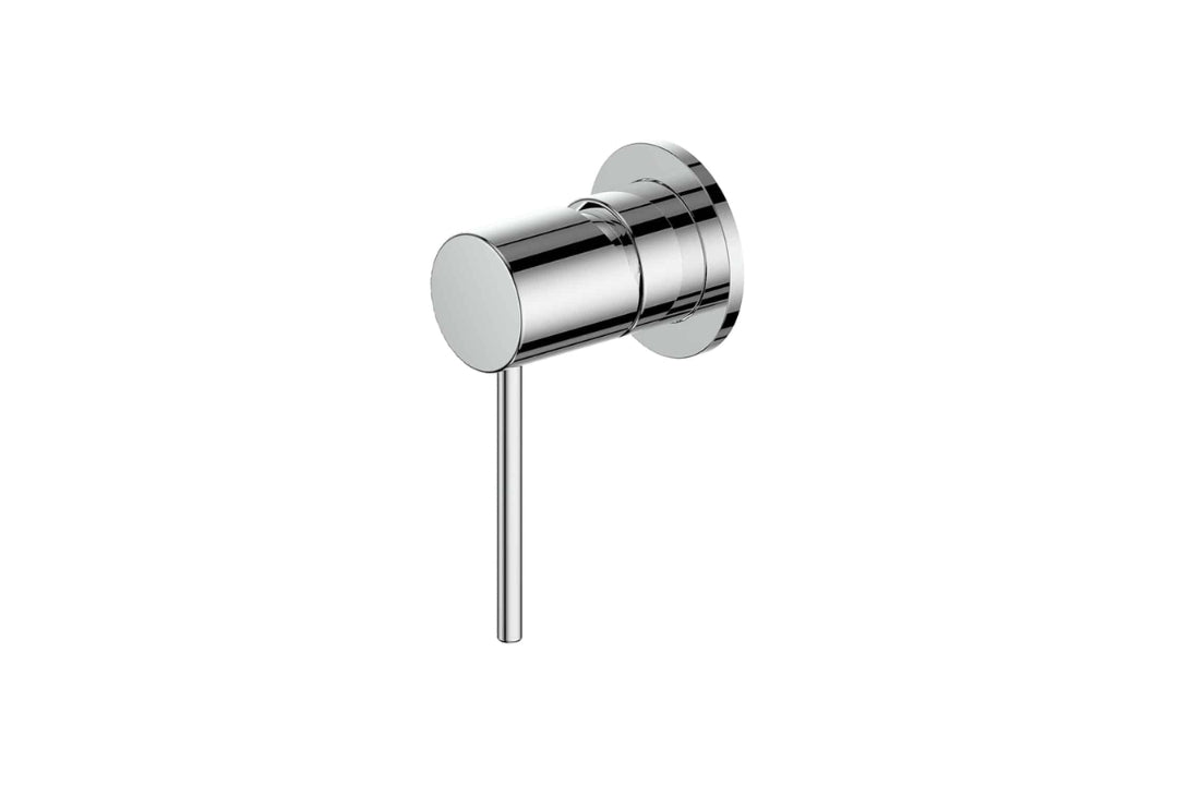 Gisele Shower Mixer in Chrome Plate – chrome shower mixer with sleek round faceplate for minimalist bathrooms