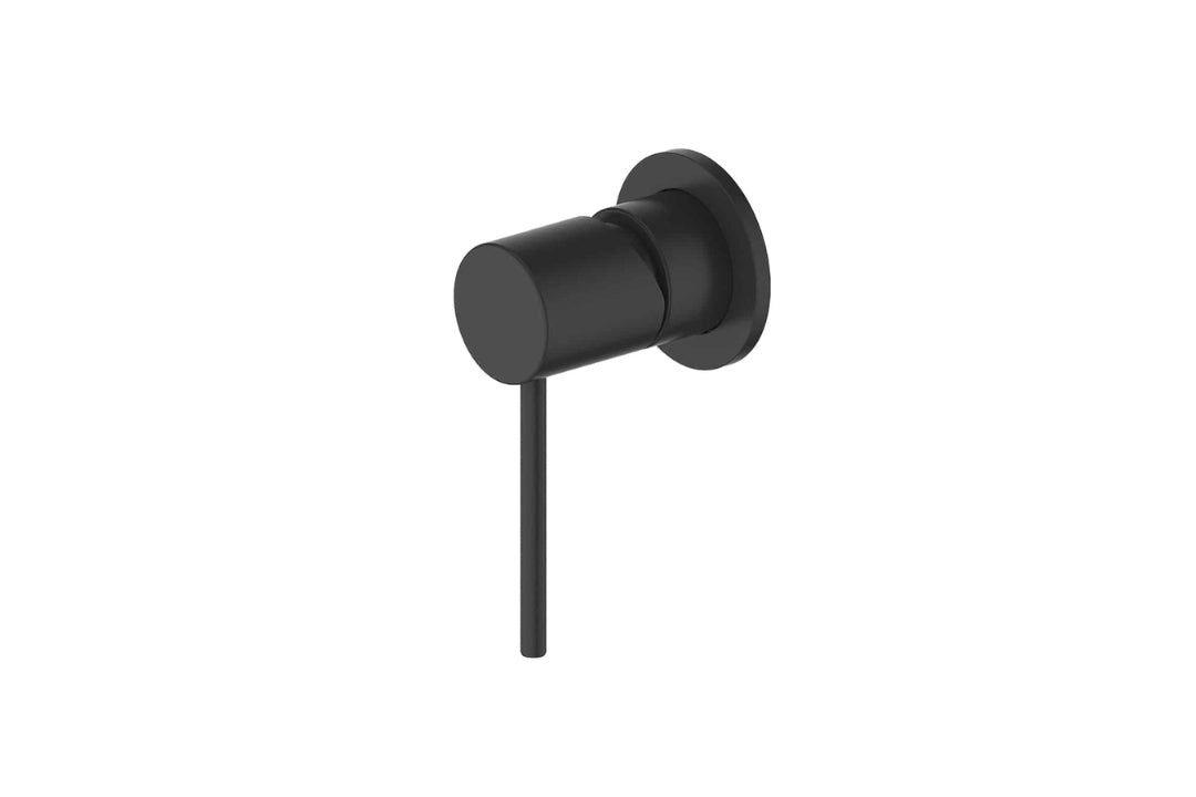 Gisele Shower Mixer in Matt Black – matt black compact mixer for refined, modern bathroom aesthetics