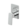 Swept Shower/Bath Diverter Mixer in Chrome Plate – chrome dual-outlet mixer for minimalist bathroom designs