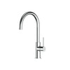 Maci Gooseneck Sink Mixer in Chrome Plate – chrome kitchen mixer with gooseneck design for contemporary spaces