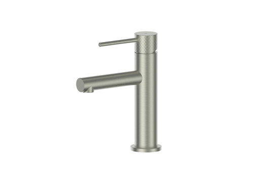 Mika Basin Mixer in Brushed Nickel – brushed nickel mixer tap for contemporary bathroom design