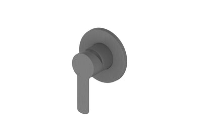 Astro II Shower Mixer Trim Kit in Gunmetal – gunmetal shower mixer trim for sleek and industrial bathroom designs