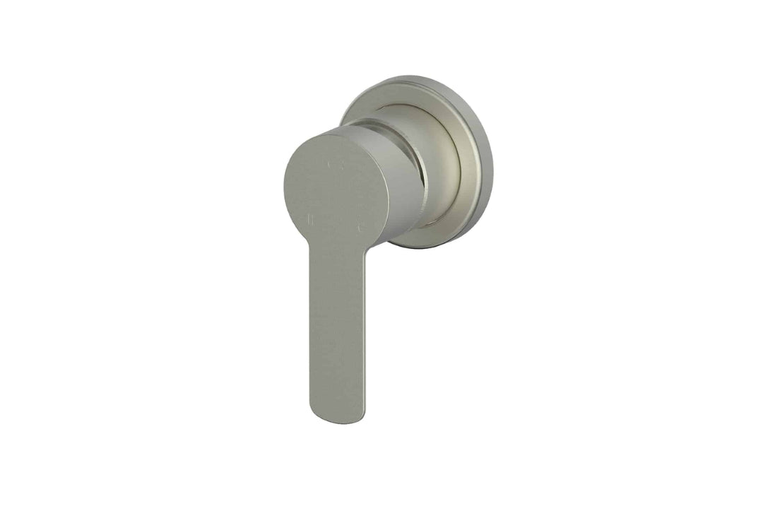 Astro II Mini Shower Mixer Trim Kit in Brushed Nickel – brushed nickel mini mixer trim for sleek designer bathrooms