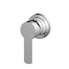 Astro II Mini Shower Mixer Trim Kit in Chrome Plate – chrome compact trim set for modern bathroom wall integration