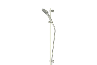 Lavish BubbleJET Rail Shower in Brushed Nickel – brushed nickel rail shower with air-infused spray for modern interiors